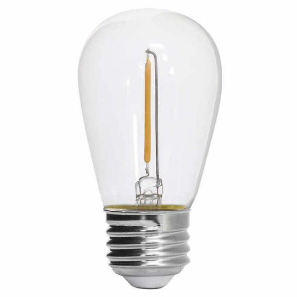 LED Filament S14 Bulb - 1 Watt - 50 Lumens - 2200K - 26-Pack