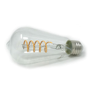 Spiral Filament LED Edison Bulb -2200K - Clear