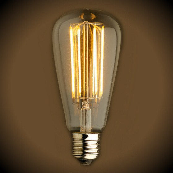 LED Filament Edison Light Bulb - ST21 Vintage - 4 Watt - Amber - 2200K