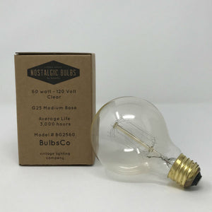 BulbsCo Vintage G25 Globe - 60 watt