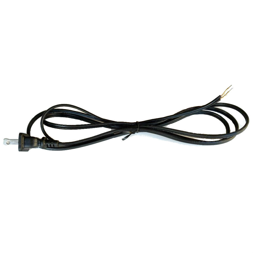 Black SPT-1 Cord Set with Molded Plug