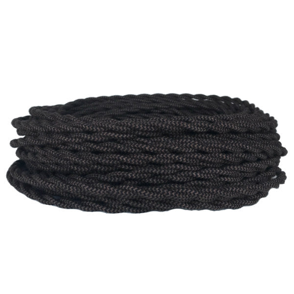 Black and Brown Twisted Cloth Wire
