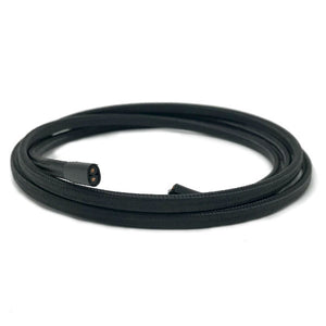 Black Parallel cloth covered wire- Per ft.