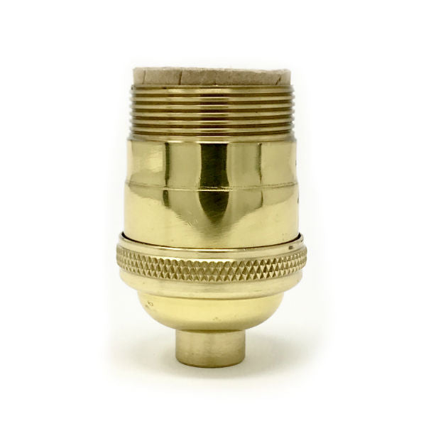 Solid Brass UNO Thread Medium Base Socket