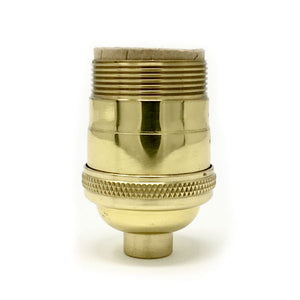 Solid Brass UNO Thread Medium Base Socket