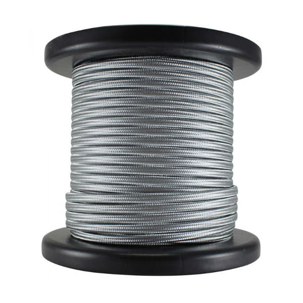 Silver Rayon Covered Lamp Cord - SPT-1 