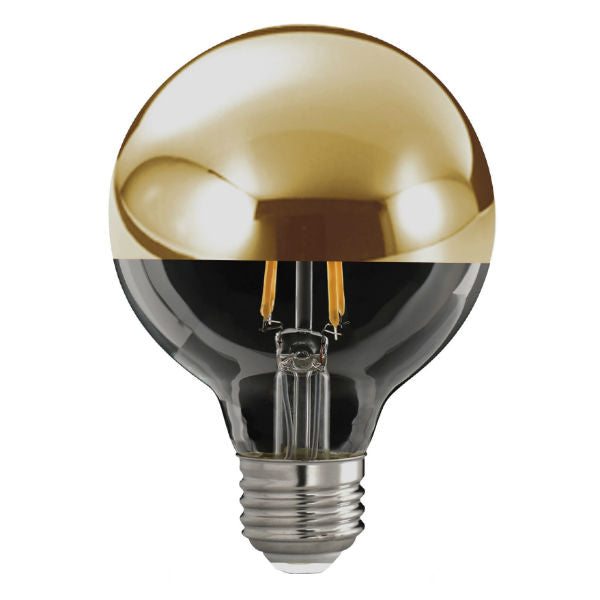 Half Gold LED Bulb - G25 Globe