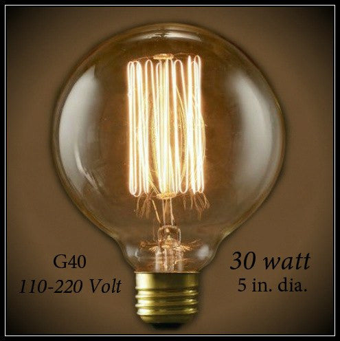 Nostalgic Globe G40 Light Bulb 30 Watt