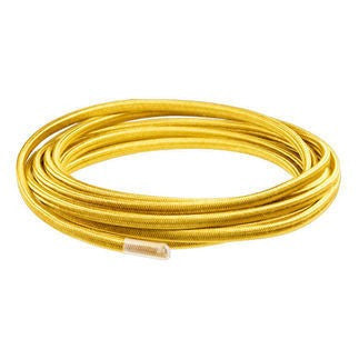 Gold parallel (flat) cloth covered wire - Per ft.