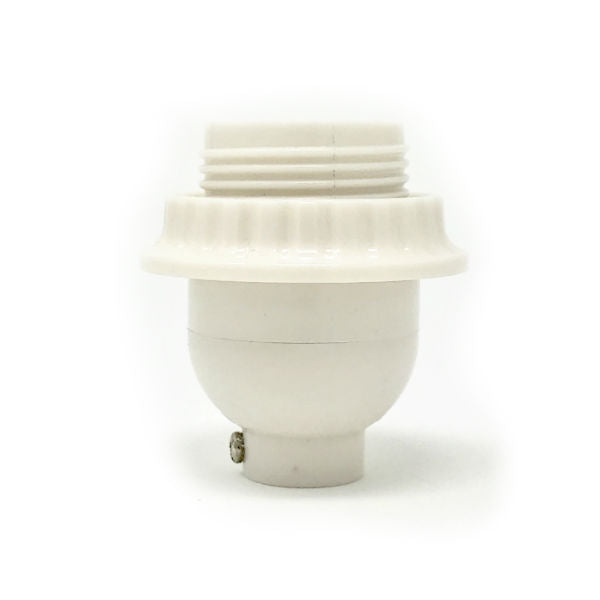 Medium Base White Phenolic Light Socket