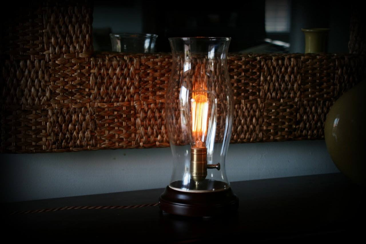 Nostalgic Glass Edison Table Lamp
