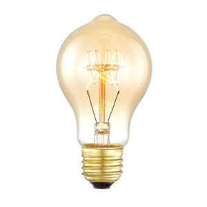A19 Vintage Quad Loop Amber Light Bulb