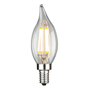 LED Filament E12 CA10 350 Lumens Bulb