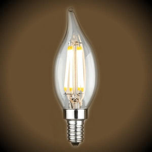 3.5 Watt LED CA10 Filament Bulb 2700K
