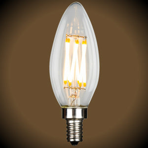 LED Filament Candelabra B10 Light Bulb