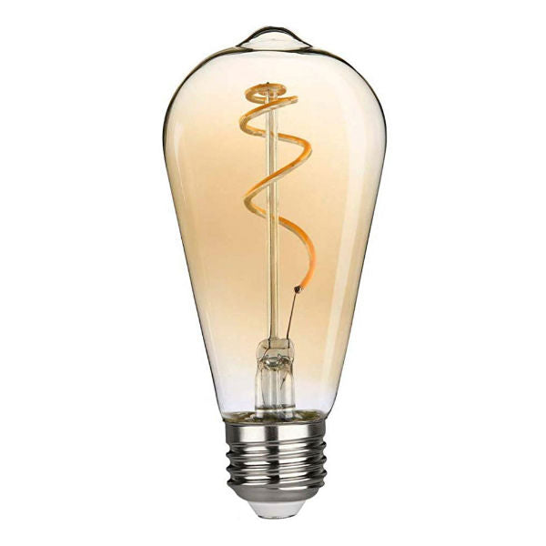 Curved LED Nostalgic Bulb - Amber