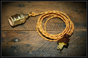 Twisted Gold Antique Cord Lamp