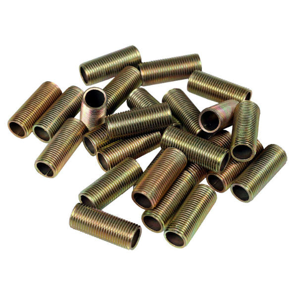 Lamp Pipe Nipples - Fully Threaded - 1/2 Inch