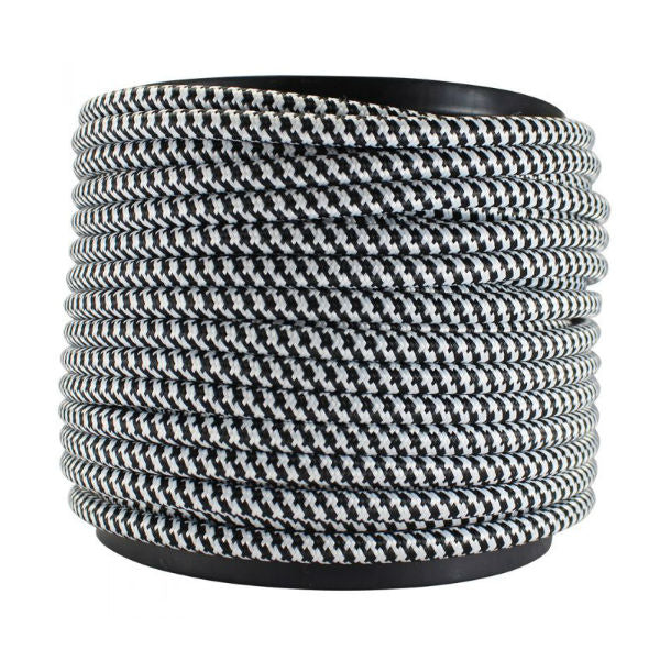 SVT-3 Black and white Fabric Pendant Cord