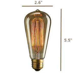 40 Watt Edison ST21 Size Diagram