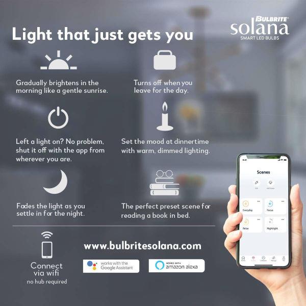 LED Smart Edison bulb - Use with Google Home & Amazon Alexa