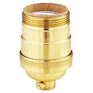 Solid Brass Light Socket with UNO Thread