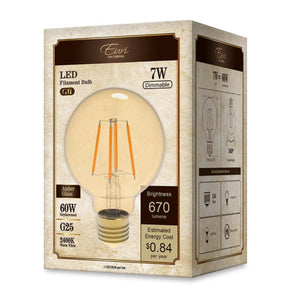 LED G25 Globe Edison Bulb Box