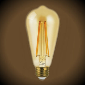 Edison LED Bulb 2200K Amber Glass