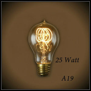 Victorian Loop Style A19 Vintage Light Bulb 25 Watt