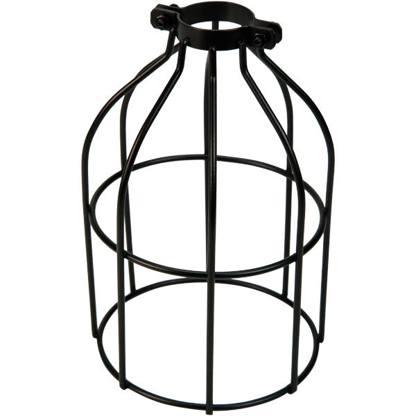 Black Clamp-On Light Bulbs Cage / Guard