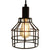 Swag Pendant Light With a Black Cage