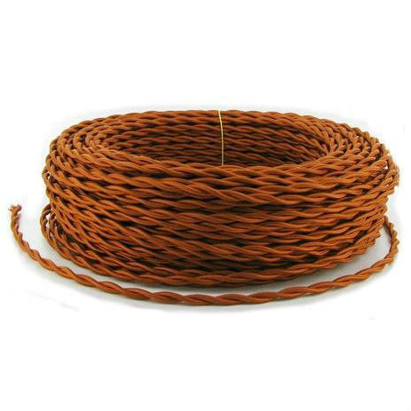 Copper Twisted cloth wire- Per ft.