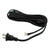 Black Cloth Covered Parallel Cord with molded Plug - 10 ft.